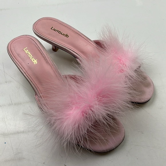 Larroude Marilyn Mule in Tulip Satin Deluxe - Size 7 - G86-16 - Picture 4 of 10